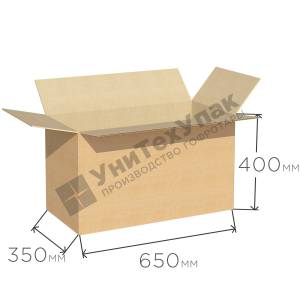 Картонная коробка 650*350*400 мм Т-24 бурая